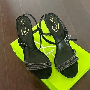 Sam Edelman Black Embellished Heels